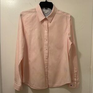 Tommy Hilfiger NEW Light Pink Casual Button Down Shirt